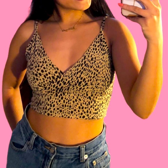 Brandy Melville Tops - Brandy Melville cheetah print Amara